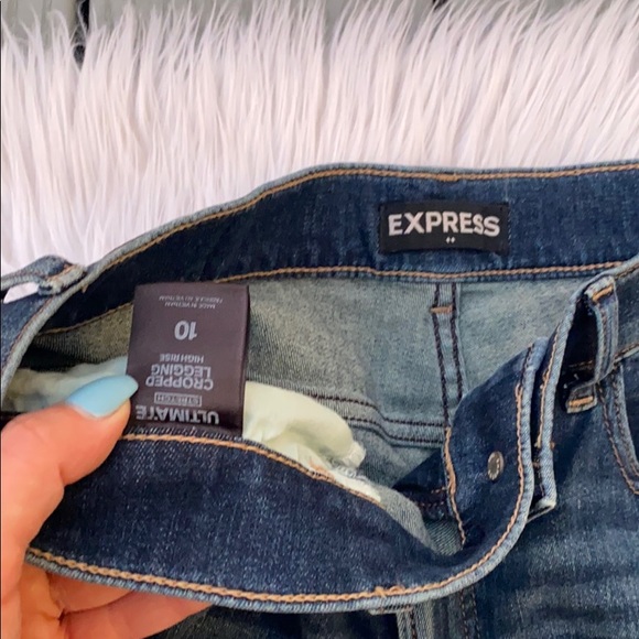 Express cropped leggings high rise jeans - Picture 4 of 5